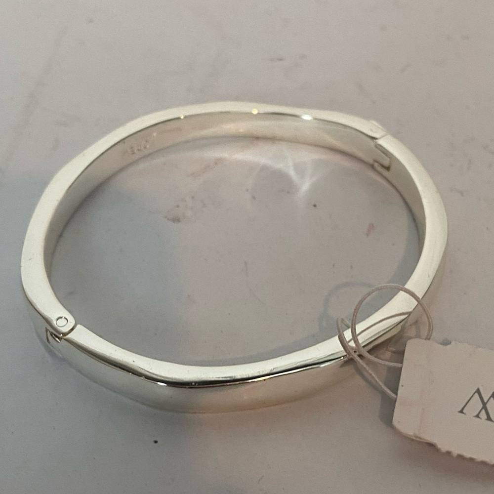 J crew skinny hammered cuff bracelet in SILVER NWT